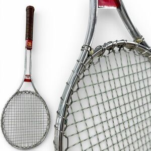 Vintage Wilson T3000 Steel Tennis Racket Made USA w/ Original Cover